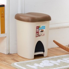 欧式垃圾桶脚踏 创意家用客厅厨房卫生间大号带盖垃圾桶 15L