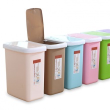 垃圾桶筒家用卫生间客厅创意大号厨房有盖欧式纸篓塑料卧室长方形